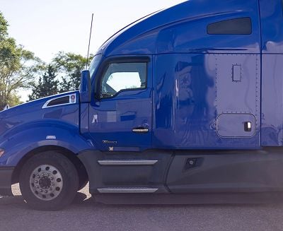 Semi truck on highway